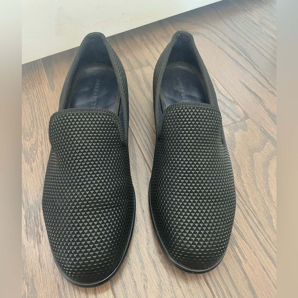 Duke + Dexter Pyramid Black Embossed Loafer Handmade England — image 5 of 8